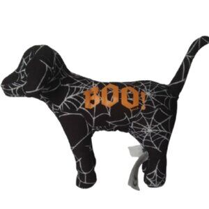Victoria's Secret PINK Dog Halloween Spider Web  Boo! Dog Black White BOO